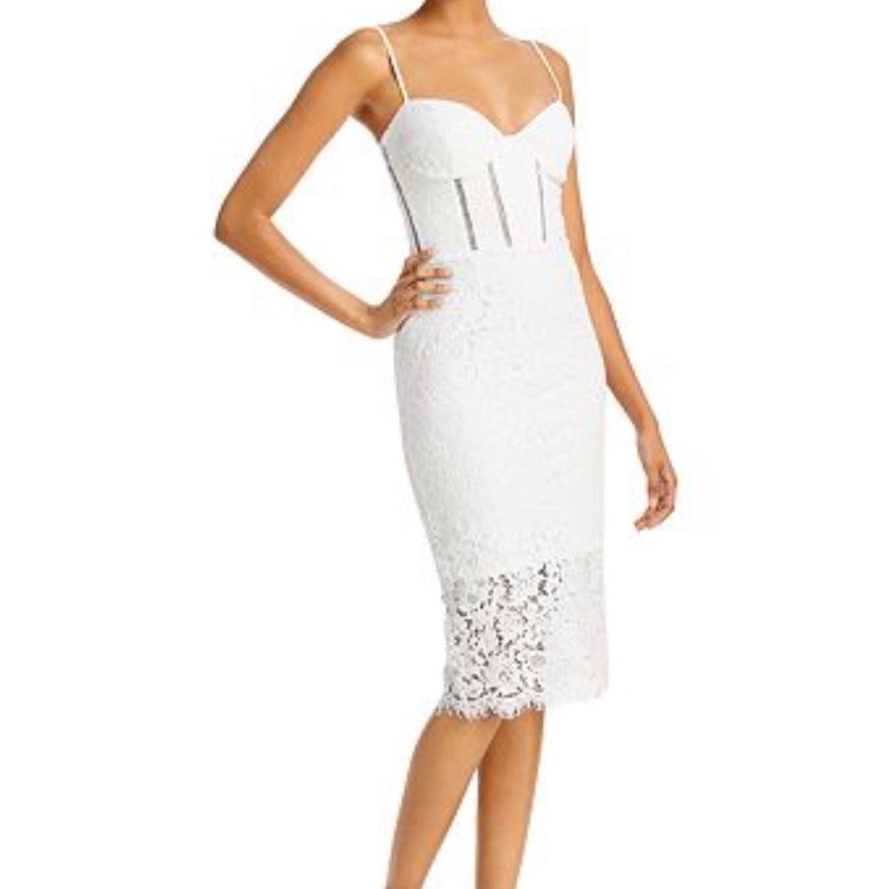 Bardot Brielle Ivory Lace Bustier
Midi Dress - lightly worn - Picture 3 of 6